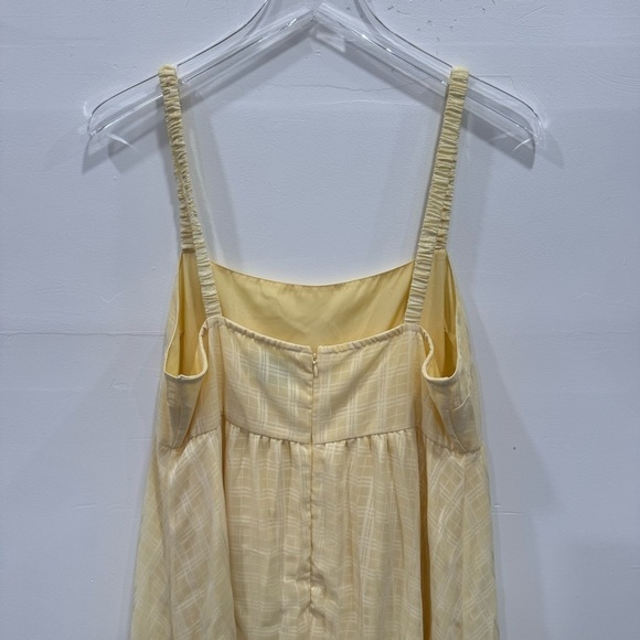 ASOS Design Maternity Yellow Maxi Dress Flowy Size 12 - Picture 4 of 7